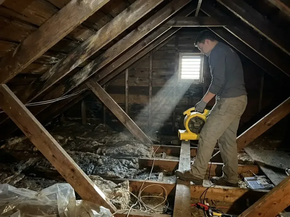 attic-water-damage-drying-proc-007 — frequently asked questions, Emergency Water Extraction & 24/7 Flood Response in Thayer,…